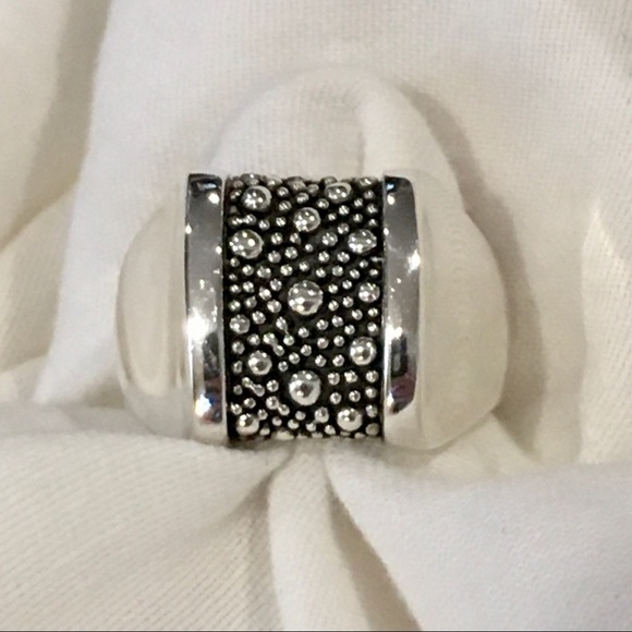MICHAEL DAWKINS Starry Night Sterling Silver Ring Sz 8 - Picture 1 of 15